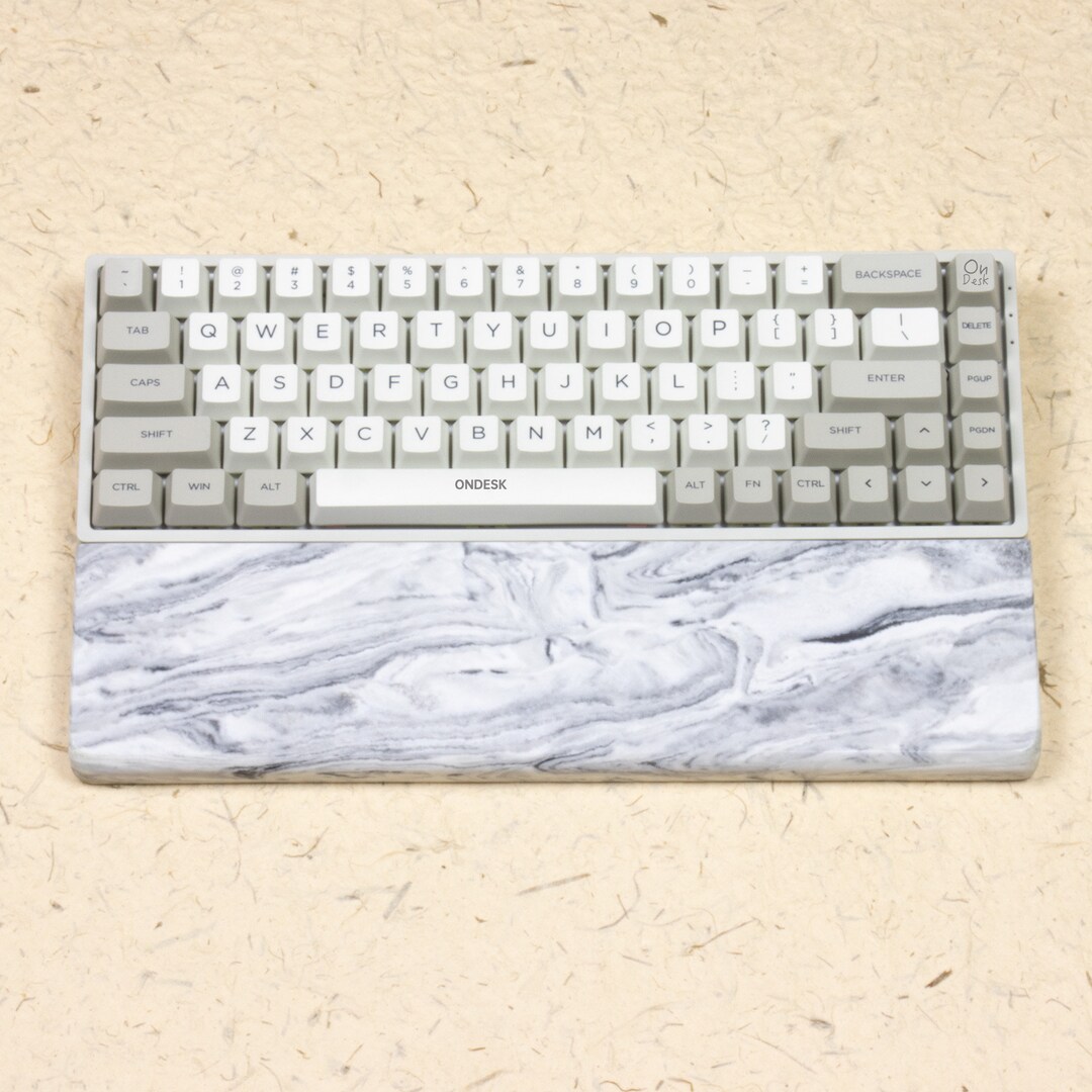Resin Wrist Rest Blue White Style Keyboard Wrist Rest 60 65 75 Gmmk