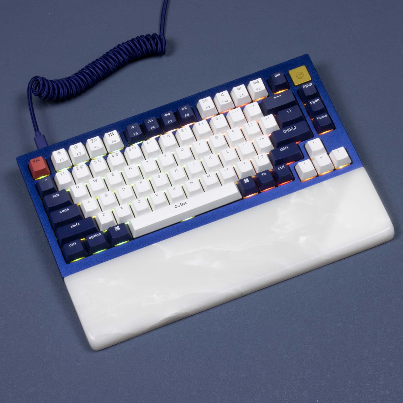 Keychron Keyboards Milky White Resin Wrist Rest QMK Q1 Q2 Q3 Etsy