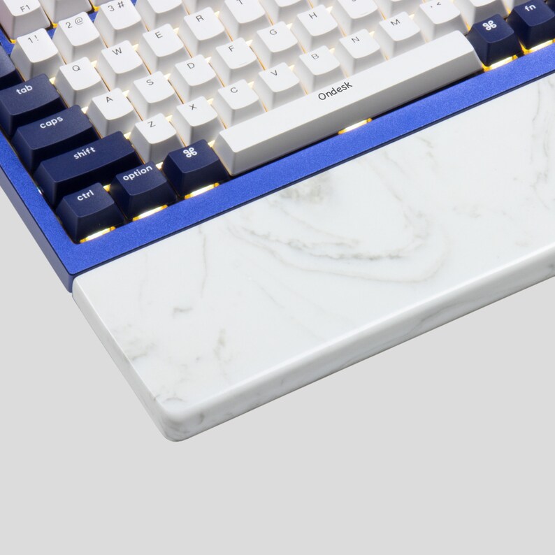 Keychron Keyboard White Gray Quartz Wrist Rest QMK Q1 Q2 Q3 C1 Etsy