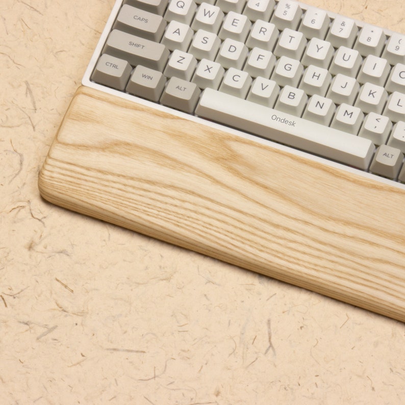 Fraxinus Wood Wrist Rest Keyboard Wrist Rest Tkl 65 75 96 Etsy