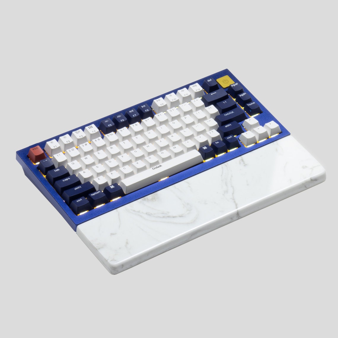 Keychron Keyboard White Gray Quartz Wrist Rest QMK Q1 Q2 Q3 C1 Etsy