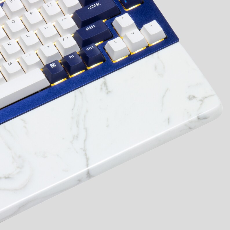 Keychron Keyboard White Gray Quartz Wrist Rest QMK Q1 Q2 Q3 C1 Etsy
