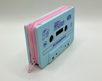 Portefeuille original fait main avec cassette Upcycle Art Bibi Blocksberg