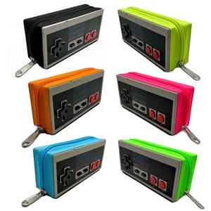 Retro Gaming Beutel - Recycled Controller Tasche für Münzen, Bargeld oder Ohrhörer - Handgemachtes Umweltfreundliches Geschenk - Upcycle Art