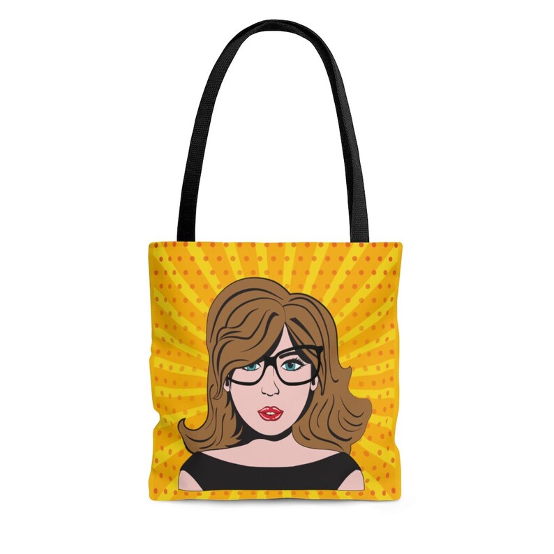Retro Glasses Comic Girl Tote Bag