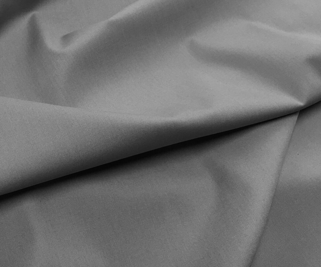 Cotton Woven Fabric Monument Grey C.pauli Organic Etsy