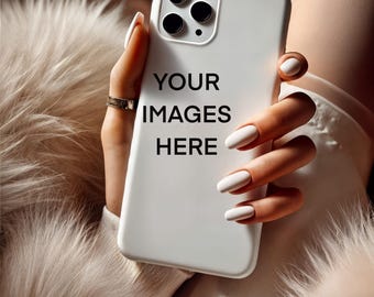 Procreate Mockup phone case Seamless Pattern Design Mockup, MockUp for Artwork and Digital Paper White iPhone case Mockup Procreate Template