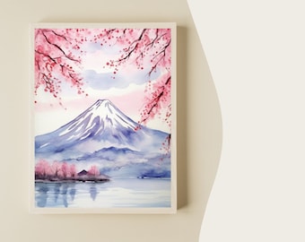 原画【蒼の富士】Wagara　original painting　Mt.Fuji Hiroaki Takahashi (Shotei) - Kurasawa, Mt. Fuji in the Four
