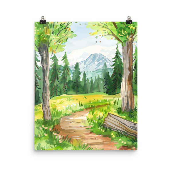 Skyline Trail | Washington Travel Gift | Mount Rainier | Mountain Landscape Wall Art | Washington State Decor | Pacific Northwest Nature