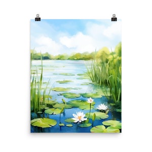 Everglades Watercolor Print | Florida Travel Gift | Floridian Wall Art | US Travel Poster | Wetlands | Florida Decor | Everglades Wall Art