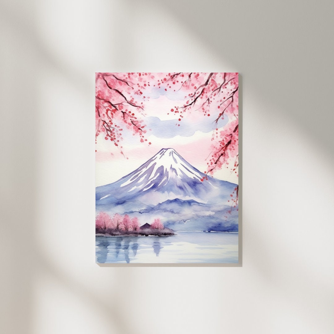 癒しの水彩画1123 mt.fuji Watercolor Painting: Mount Fuji - YouTube