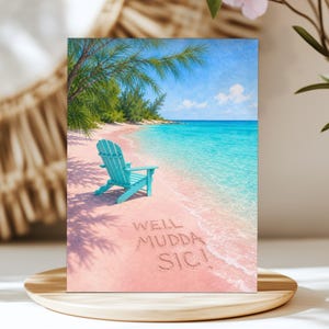 Well Mudda Sic Bahamas Print, Bahamian Slang Wall Art, Caribbean Typography Poster