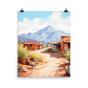 Jujuy Watercolor Print | Argentina Travel Gift | Mountain Landscape Decor | Andes Mountains Art | Argentine Poster | South America Poster