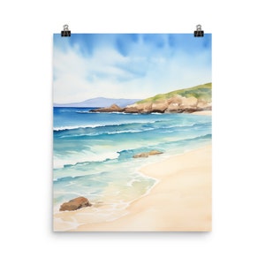 Sea of Cortez Watercolor Print | Baja California | Mexico Travel Gift | Mexican Wall Art | Coastal Beach Decor | Tropical Seaside Decor