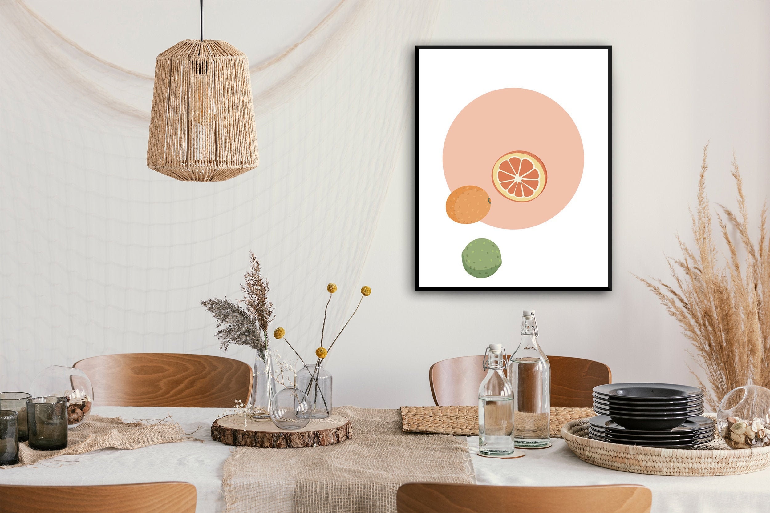 3er Set Farben Zitronendrucke Zitronen Küchendruck | Etsy