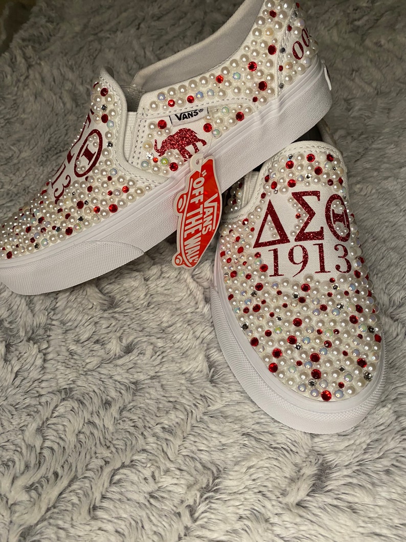 bedazzled slip on shoes