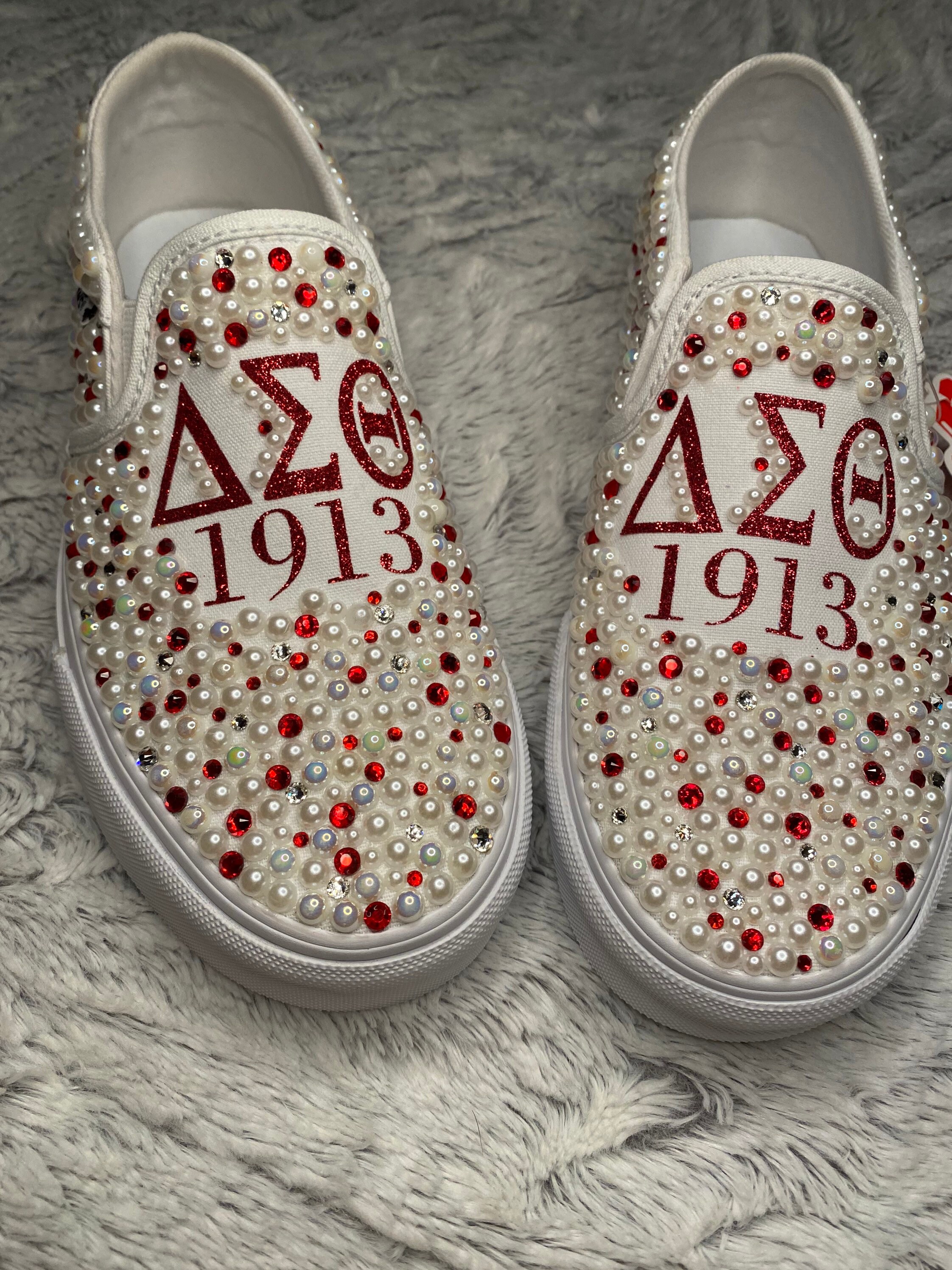 bedazzled vans for wedding