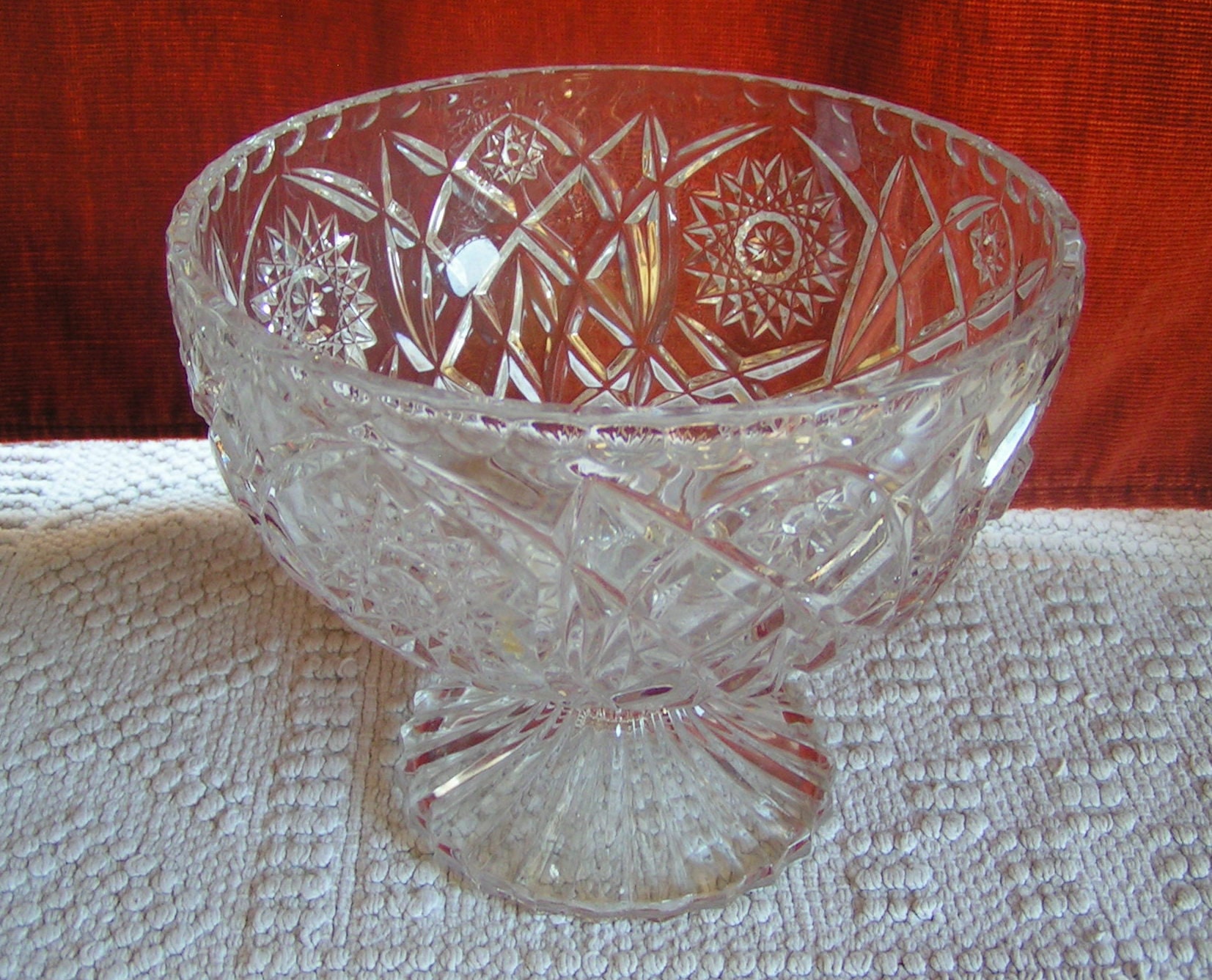 Coupe à Fruits ou Dessert en Cristal sur Pied