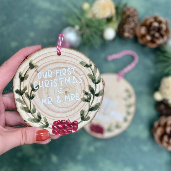 First Year Married at Christmas Bauble
