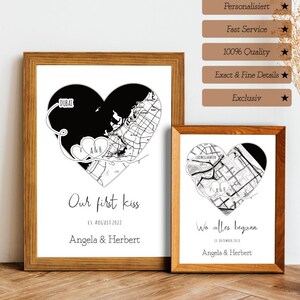 Mountiki® Heart Picture Girlfriend Boyfriend Partenaire | Image personnalisable avec carte et texte | Cadeau pour un anniversaire de mariage, un anniversaire ou la Saint-Valentin