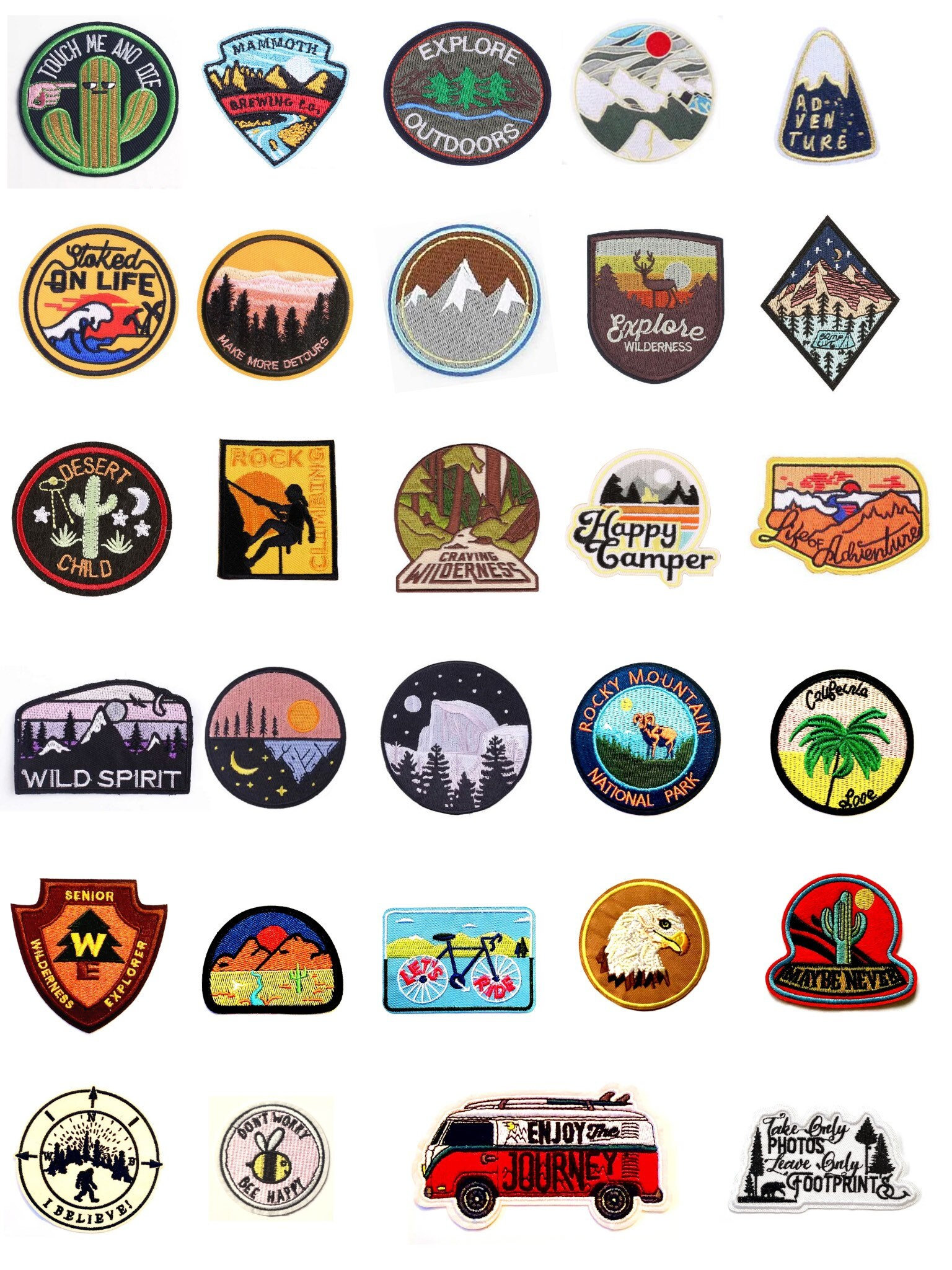 Travel themed Iron on Patches For Diy Clothing And - Temu