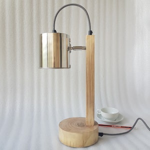 Walnut Table lamp  / Wooden Lamp / Table lamp
