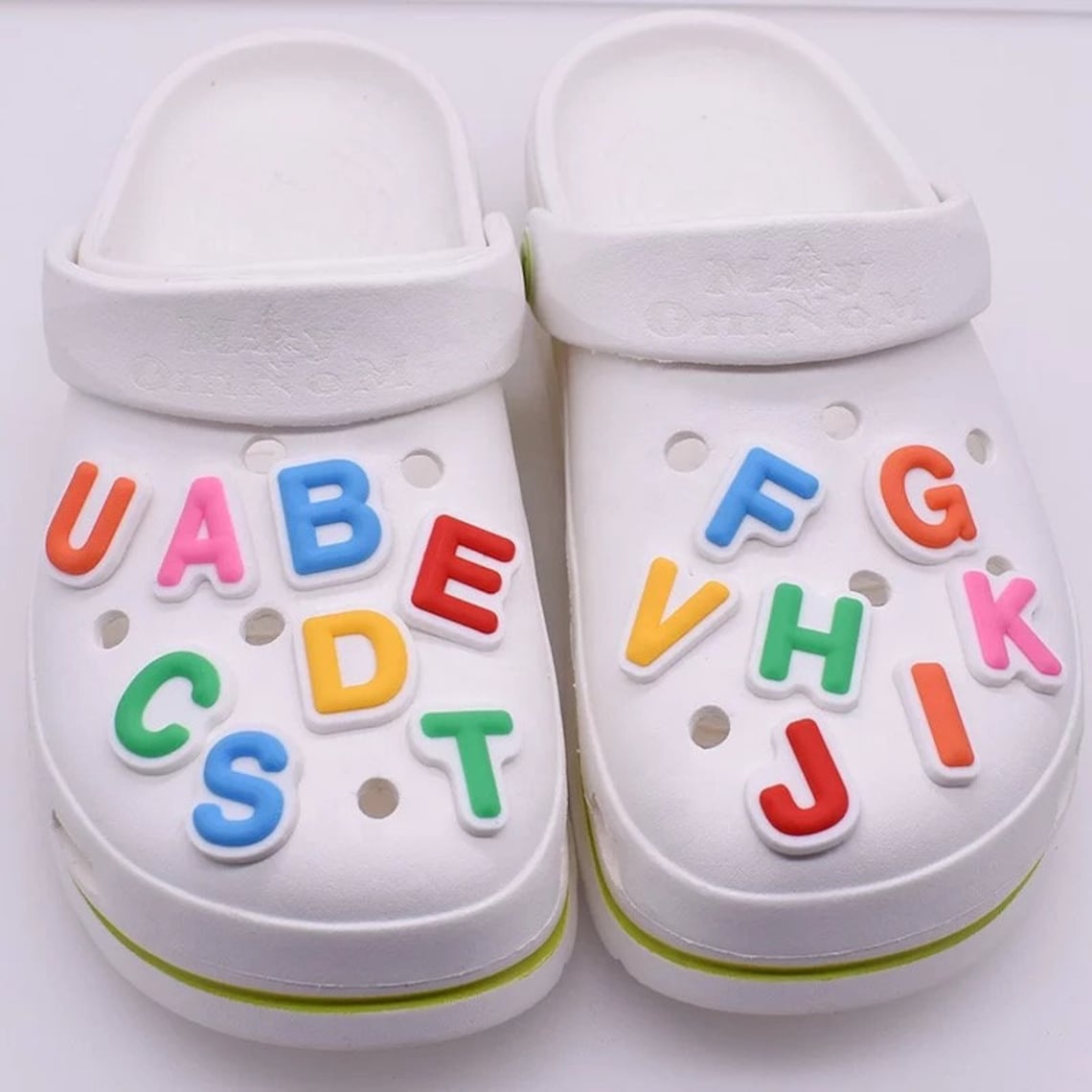 Colorful Alphabet Letter Shoe Charm Accessories for clogs Etsy