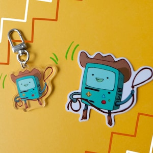 cowboy bmo sticker or charm