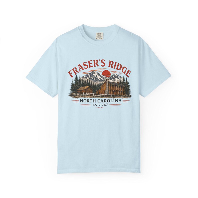 Fraser's Ridge North Carolina Cabin-T-shirt – vintage Mountain Romance-shirt afbeelding 8