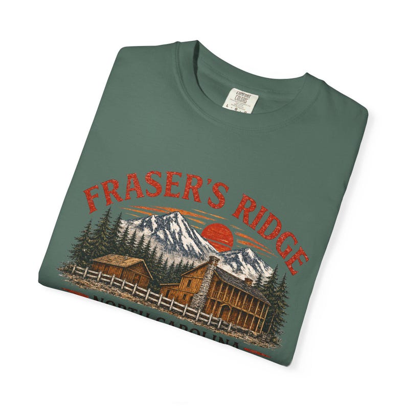 Fraser's Ridge North Carolina Cabin-T-shirt – vintage Mountain Romance-shirt afbeelding 7