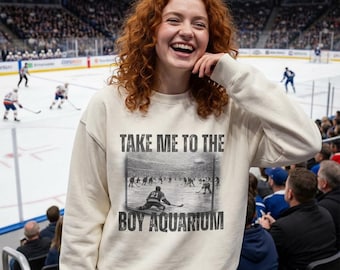 Take Me To The Boy Aquarium Sweatshirt | Vintage Photo Graphic