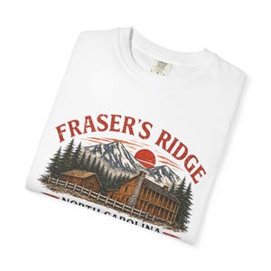 Fraser's Ridge North Carolina Cabin-T-shirt – vintage Mountain Romance-shirt afbeelding 2