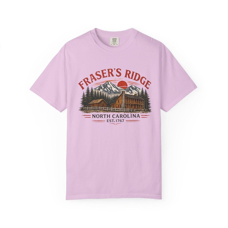 Fraser's Ridge North Carolina Cabin-T-shirt – vintage Mountain Romance-shirt afbeelding 10