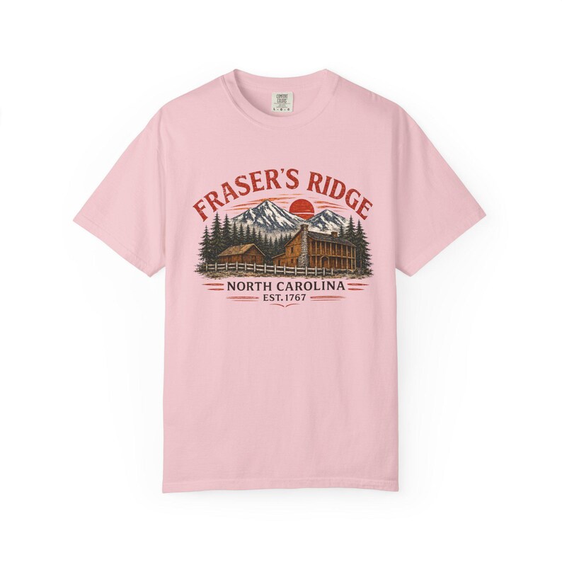 Fraser's Ridge North Carolina Cabin-T-shirt – vintage Mountain Romance-shirt afbeelding 11