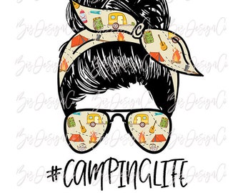 Free Free Messy Bun Camping Life Svg 267 SVG PNG EPS DXF File