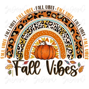 Fall vibes png, Fall png designs, Retro Fall sublimation designs downloads, vintage rainbow shirt pumpkin leaves autumn clipart file design