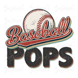 Baseball rétro pop png, conceptions de sublimation de baseball vintage téléchargements sport papy chemise tshirt design sport papa famille clipart téléchargement