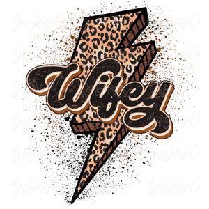 Leopard Wifey png, downloads de designs de sublimação RETRO Mama, camiseta de casamento nupcial Raio relâmpago, da senhorita à senhora svg, futura camisa da senhora