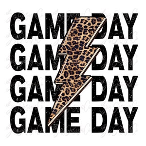 Leopard Game day png, Leopard sports sublimation designs downloads Retro Baseball basketball softball soccer Football gameday shirt clipart