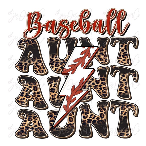 Baseball Aunt png, Cheetah leopard baseball sublimation designs downloads, sport mom life shirt retro shirt tshirt mug design sports clipart