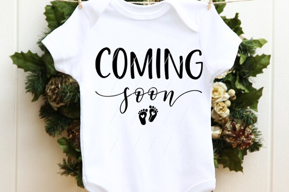 Download Coming Soon Svg Baby Onesie Svg Pregnancy Announcement Svg Etsy