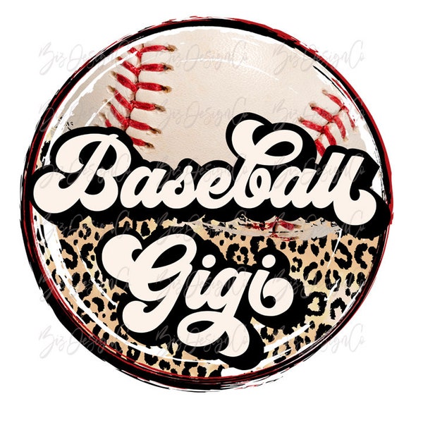 Retro Baseball GIGI png, Cheetah leopard baseball sublimation designs downloads, sport mom life shirt funny shirt mug design sports clipart