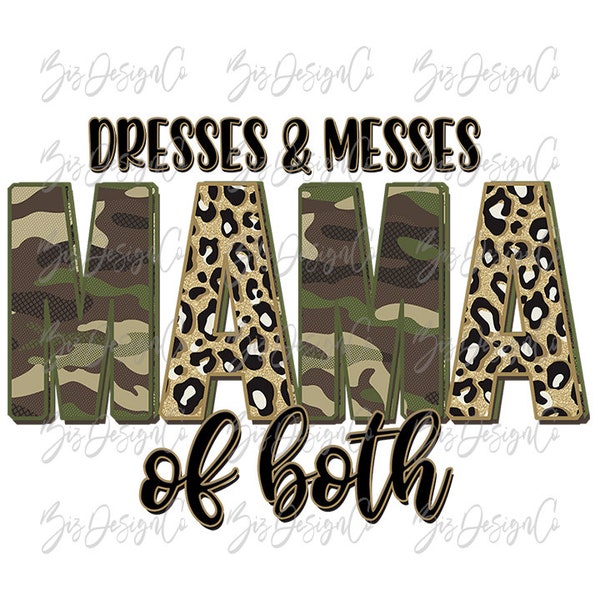 Robes et mess maman des deux png, maman des deux téléchargement sublimation, Camo leopard sublimation dessins téléchargements sweat-shirt chemise armée maman