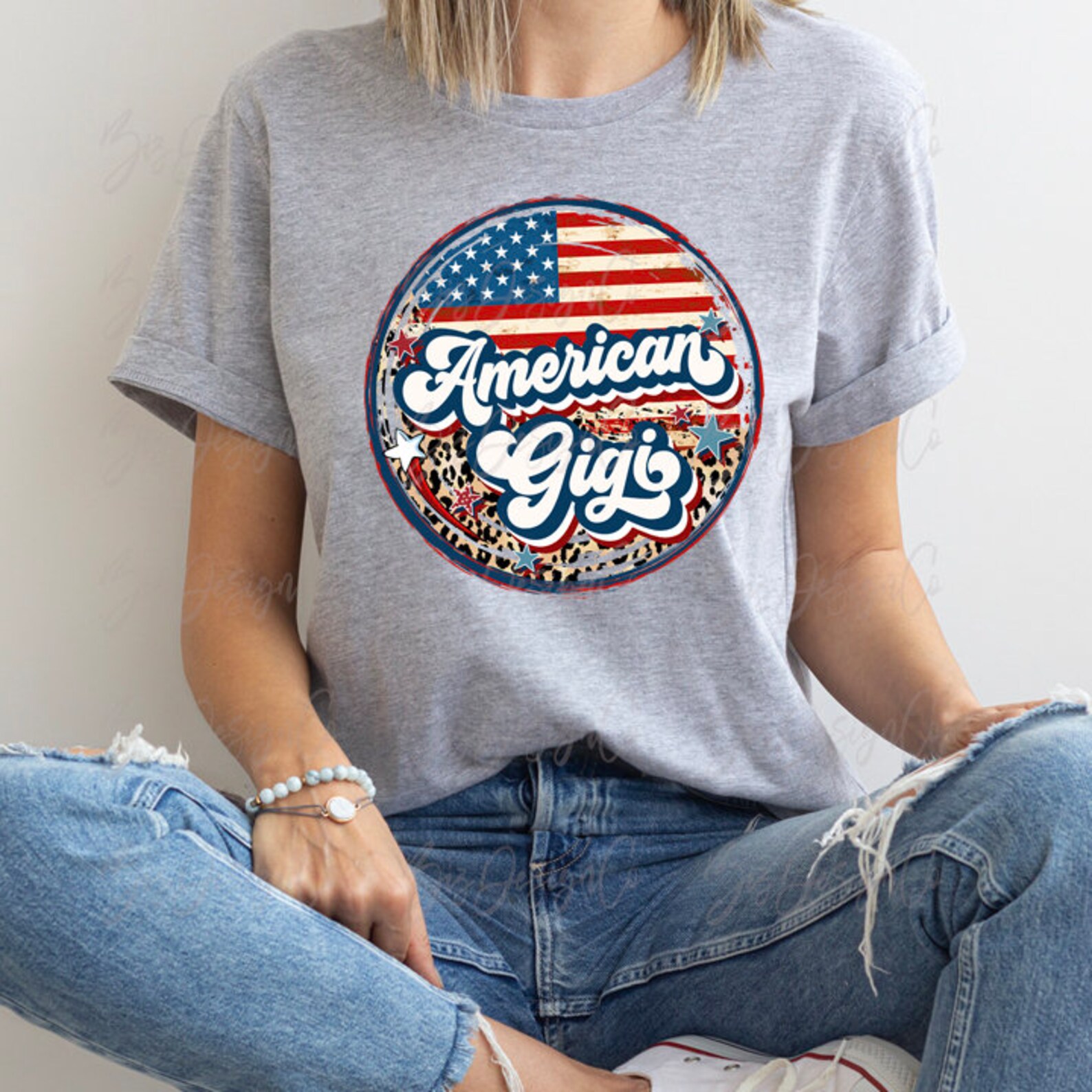 Retro All American Grandma Png 4th of July Gigi Sublimation - Etsy