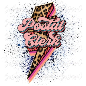 Postangestellte png, Leopard Sublimation entwirft Downloads, Retro Postangestellte Dateien, tshirt Sweatshirt Clip Art Design PNG Datei für Clipart