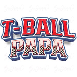 T-ball rétro papa png, tee-ball vintage sublimation designs téléchargements, sport papa life shirt tshirt design sports famille clipart téléchargement