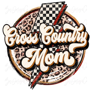 Descarga de diseños de sublimación de camisetas deportivas de mamá de cross country, diseño de camiseta retro de mamá deportiva, archivo de imágenes prediseñadas