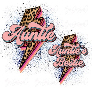 Retro tante tante's bestie bijpassende SHIRT png, Leopard tante sublimatie ontwerpen downloads, tante t-shirt clipart bestanden vintage familie