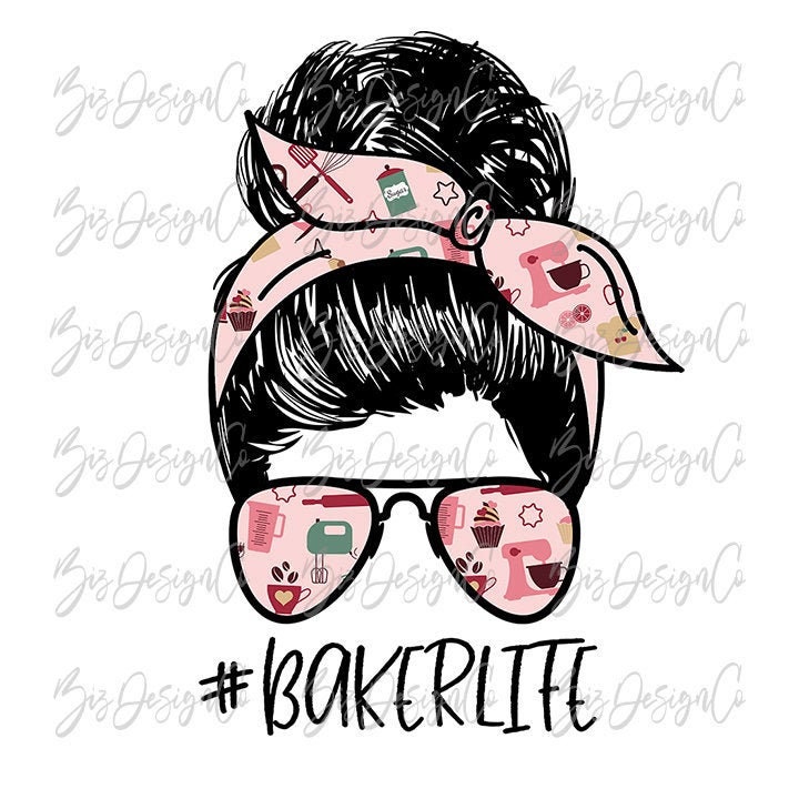 Baker Life PNG skull sublimation designs downloads bakery ...