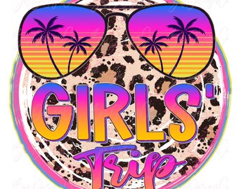 Girls trip cheaper than therapy png, RETRO Leopard Girl sublimation designs downloads, girl's trip cheaper than therapy png, matching shirts